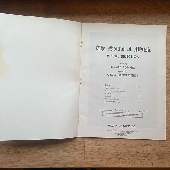 Vintage The Sound of Music Vocal Selection Sheet Music Book Songbook - Picture 5 of 11